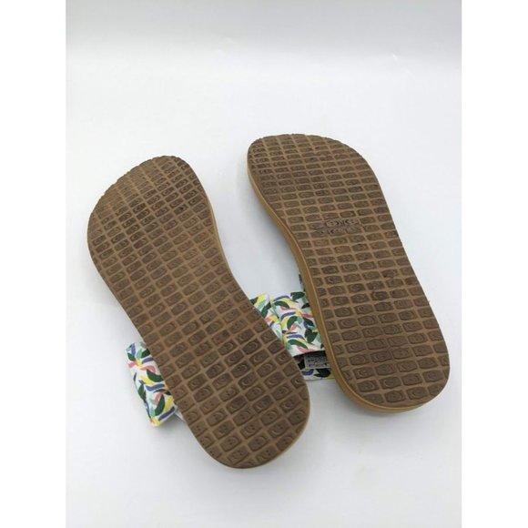 Women's Sanuk Yoga Siing ST Solstice Sandals Shoes Size 8 Floral Flip Flops - Picture 5 of 5